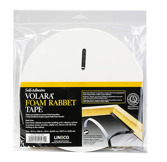 Lineco Foam Rabbet Tape 1/4 inch Wide 36 Yards