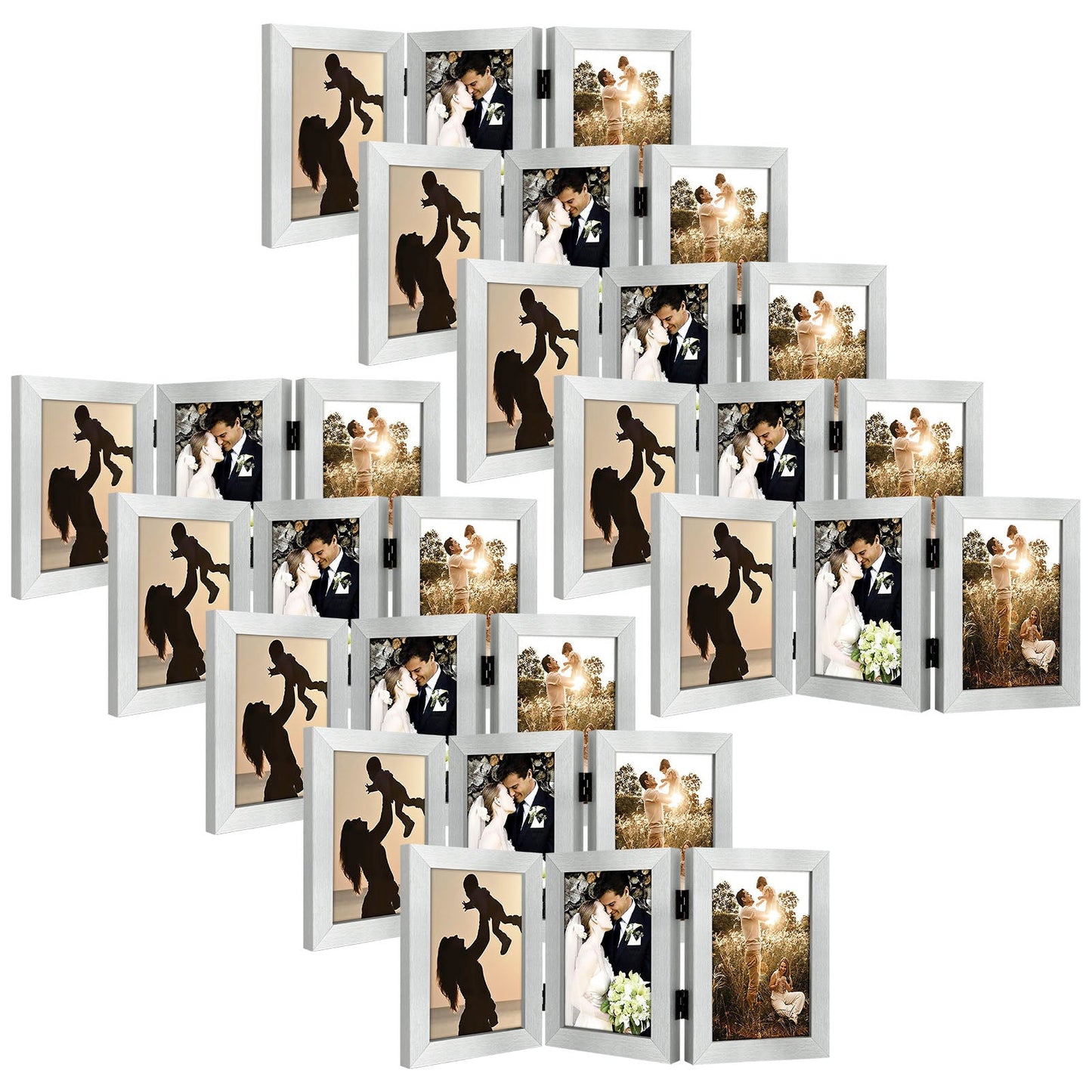 Three Picture Frame 5x7 Triple Frame (8 Pcs per Box)