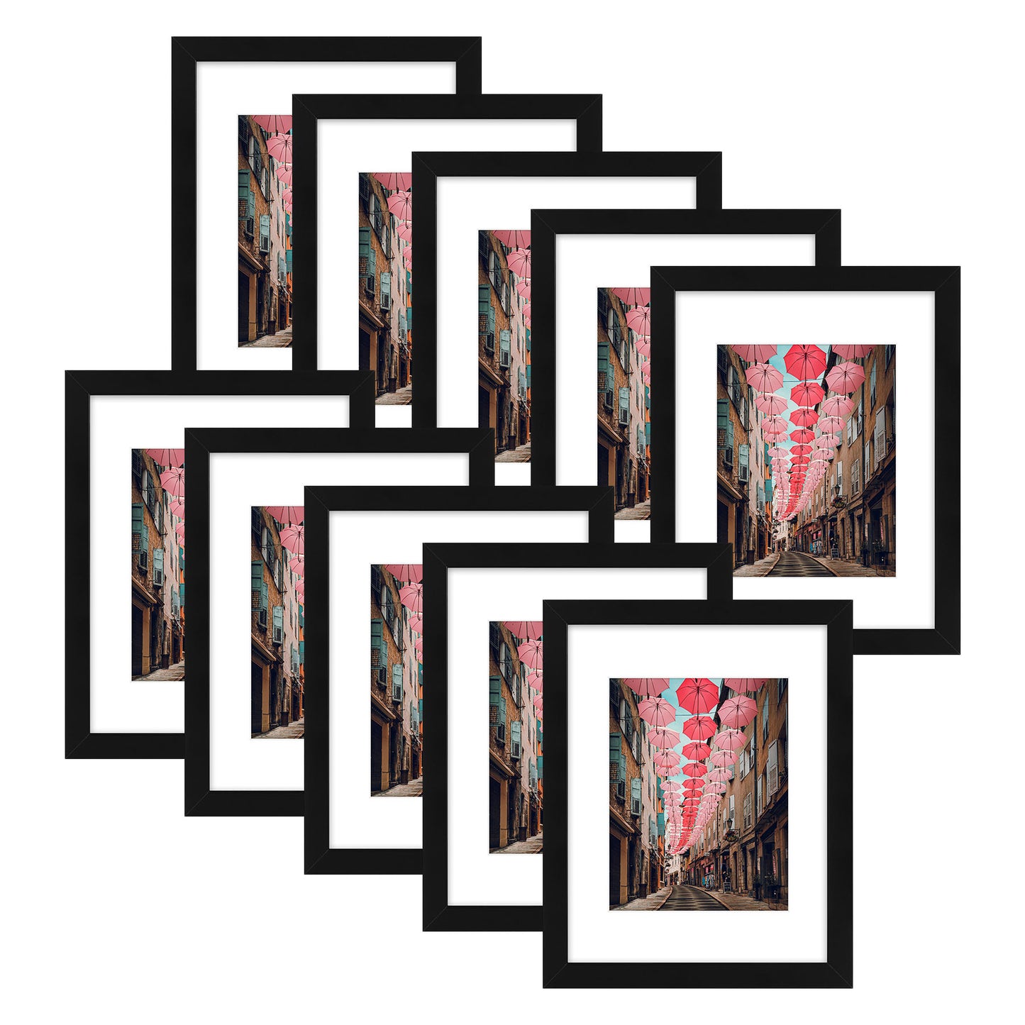 11x14 Wood Frame for 8x10 Picture with Acrylic Glass(10 Pcs per Box)