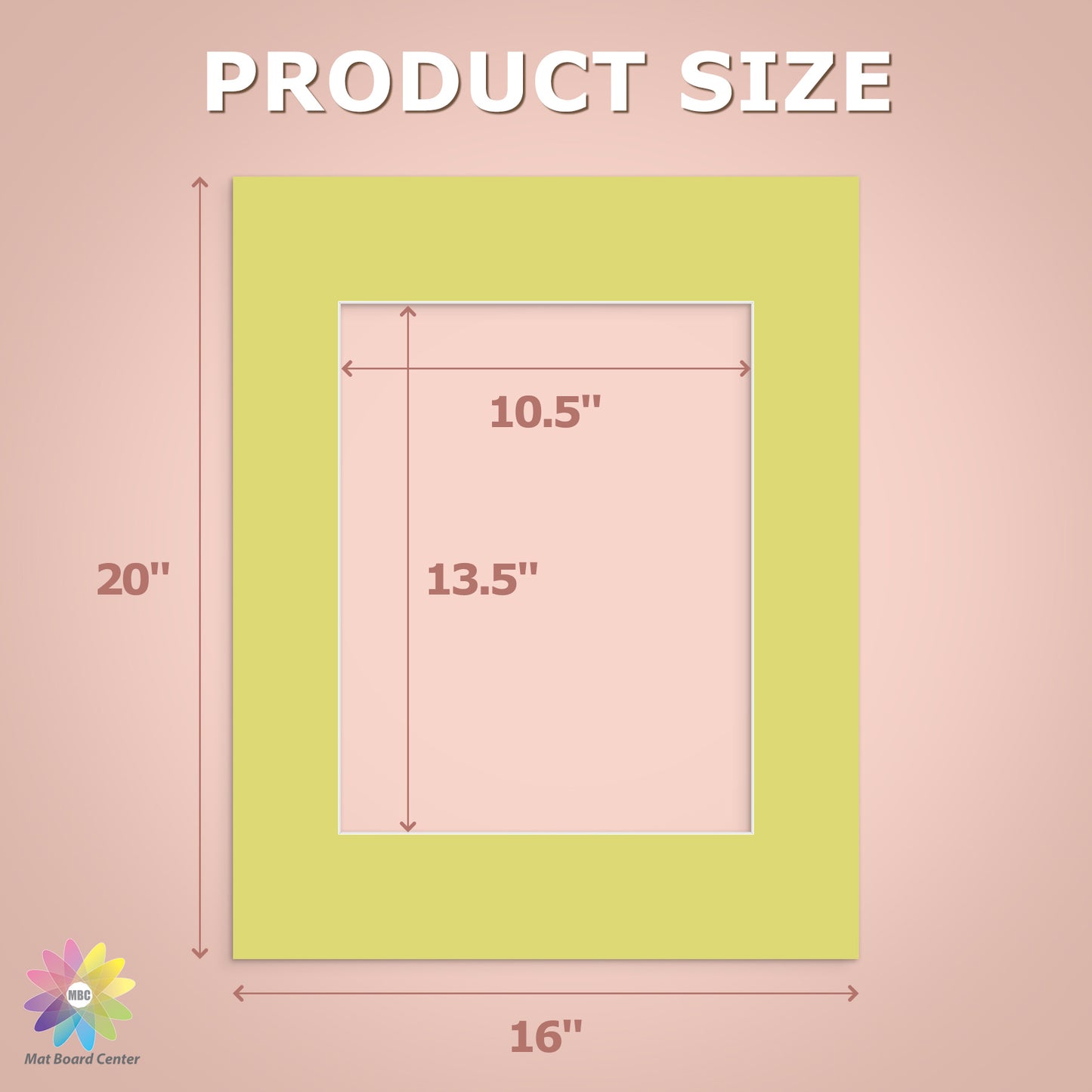 16x20 Mixed Color Mats For 11x14 Picture-Pack of 20