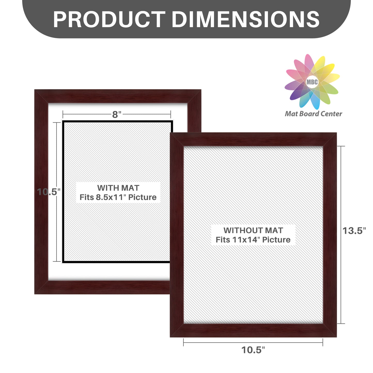 11x14 Wood Frame for 8.5x11 Certificate Diploma Frames (10 Pcs per Box)