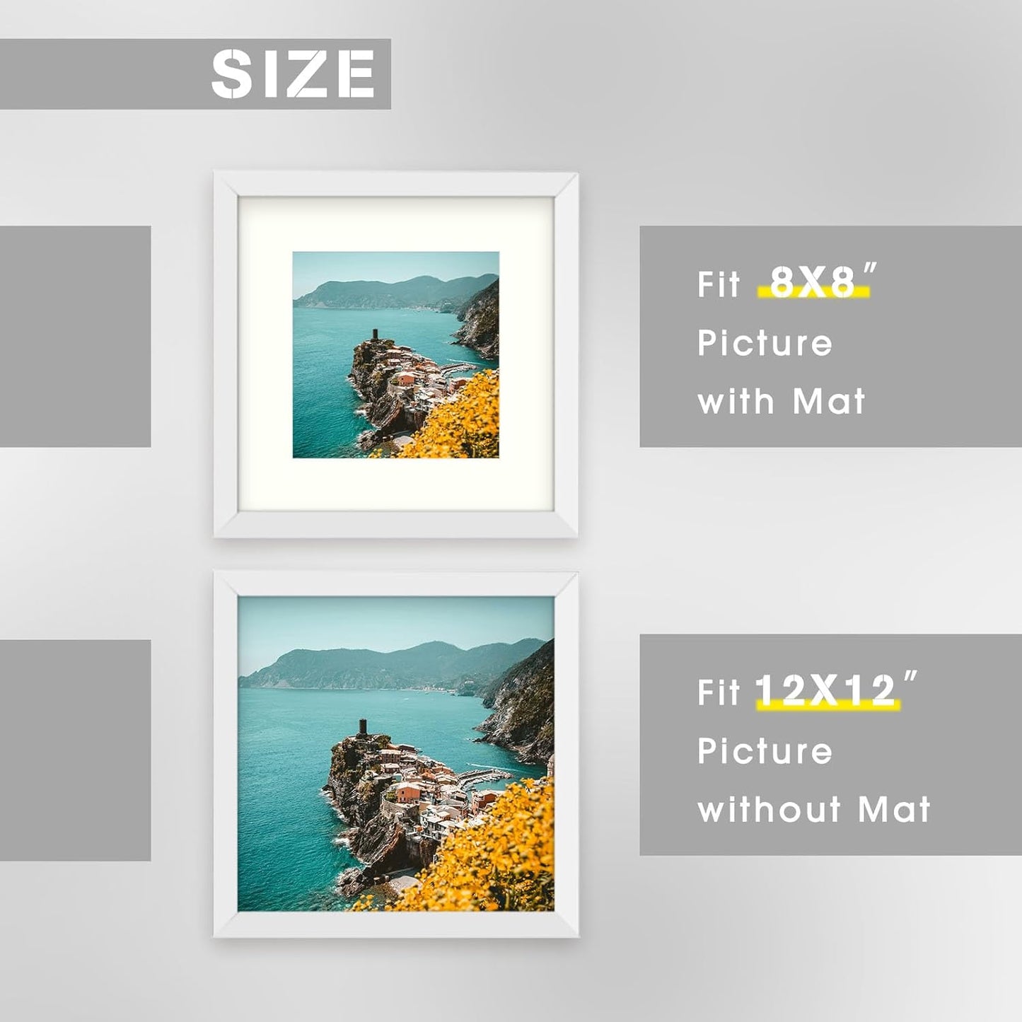 12x12 Picture Frame for 8x8 Photo MDF (9 Pcs per Box)