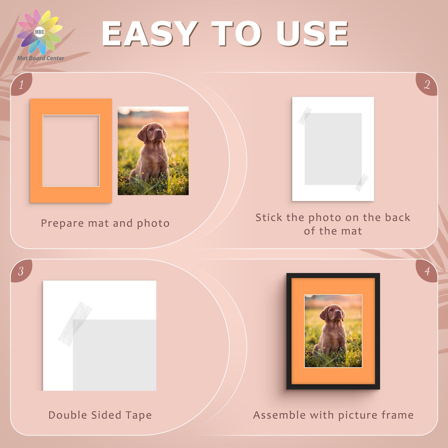 11x14 Mixed Color Mats For 8x10 Picture-Pack of 20