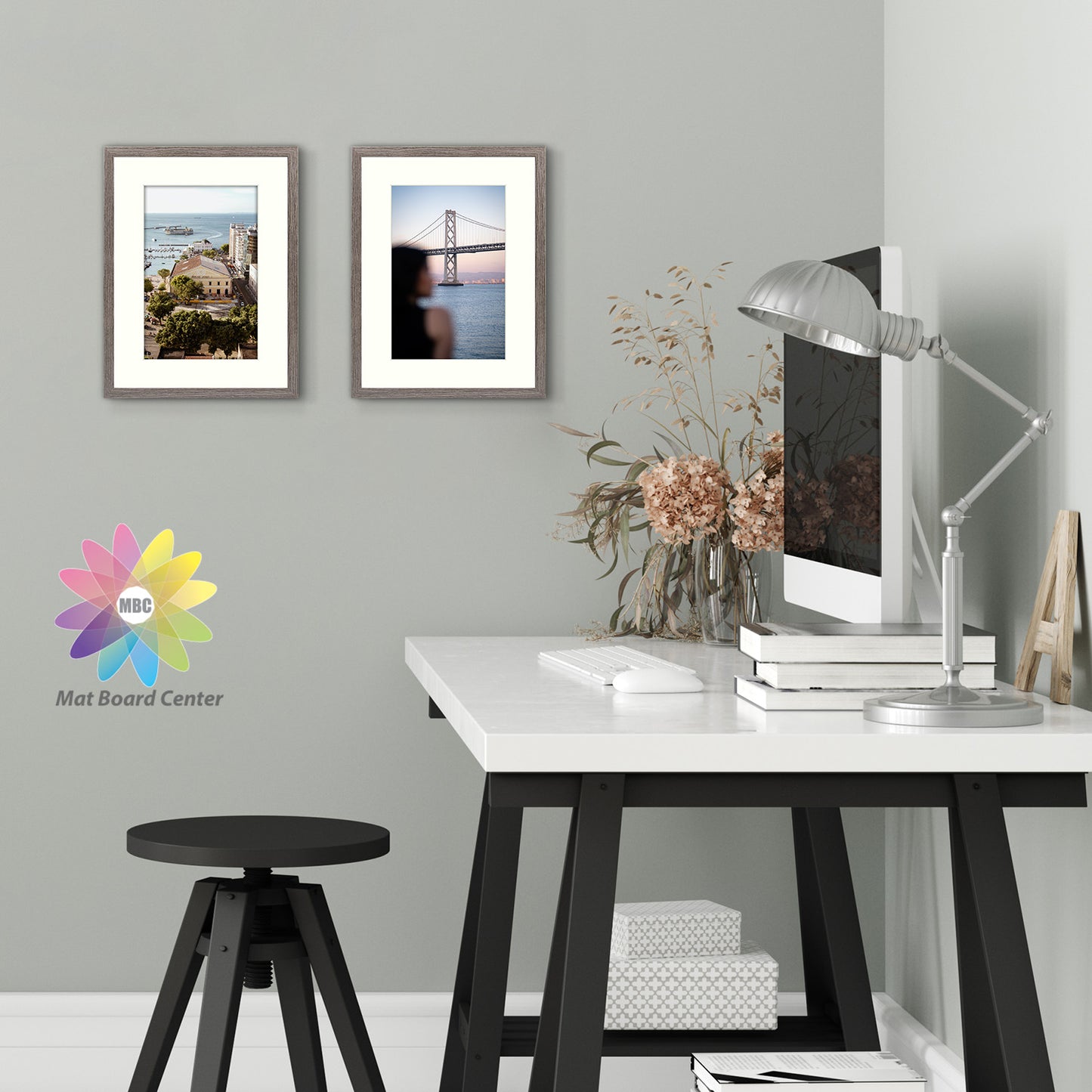 BOGO 12x16 Picture Frame for 8x12 Photo with Ivory Mat and Real Glass (8 Pcs Per Box)