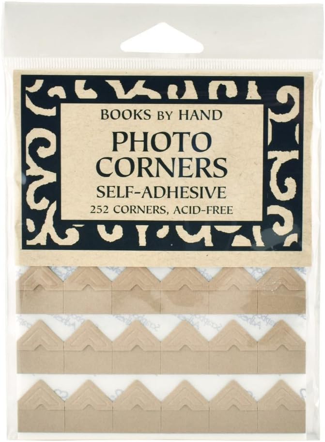 Books By Hand Self-Adhesive Photo Corners Kraft