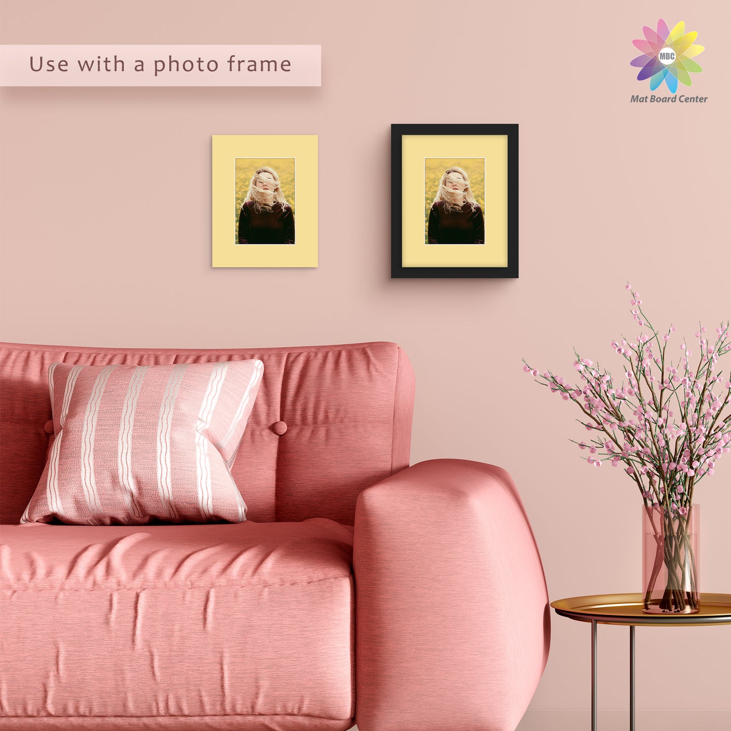 8x10 Mixed Color Mats For 5x7 Picture-Pack of 25