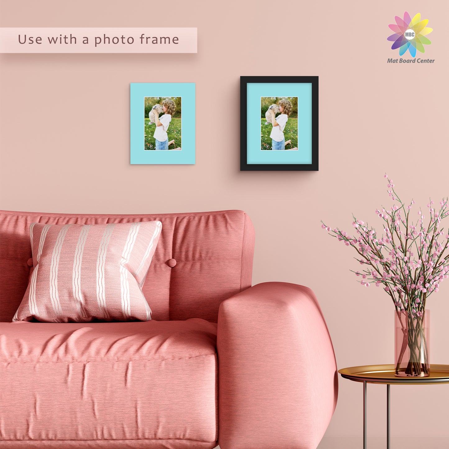 8x10 Mixed Color Mats For 5x7 Picture-Pack of 20