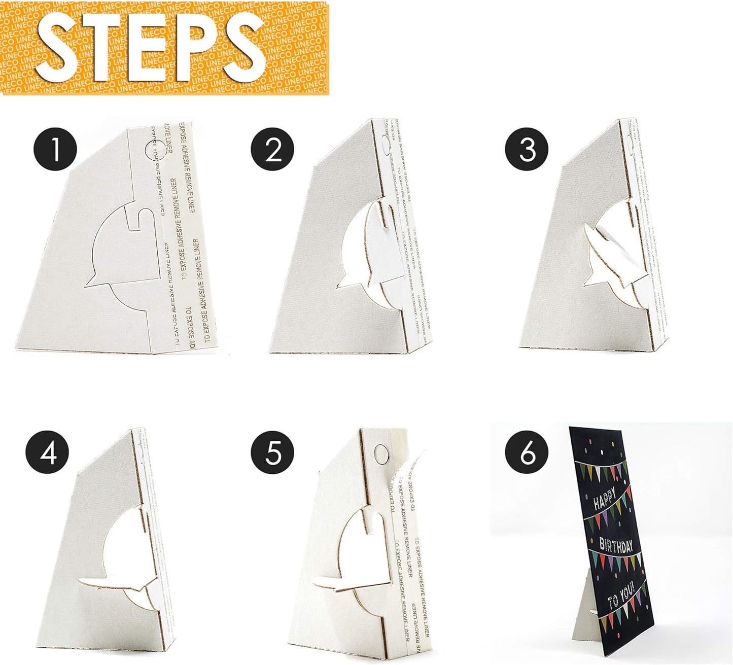 Self Stick Easel Back, Cardboard Stand Pack of 100