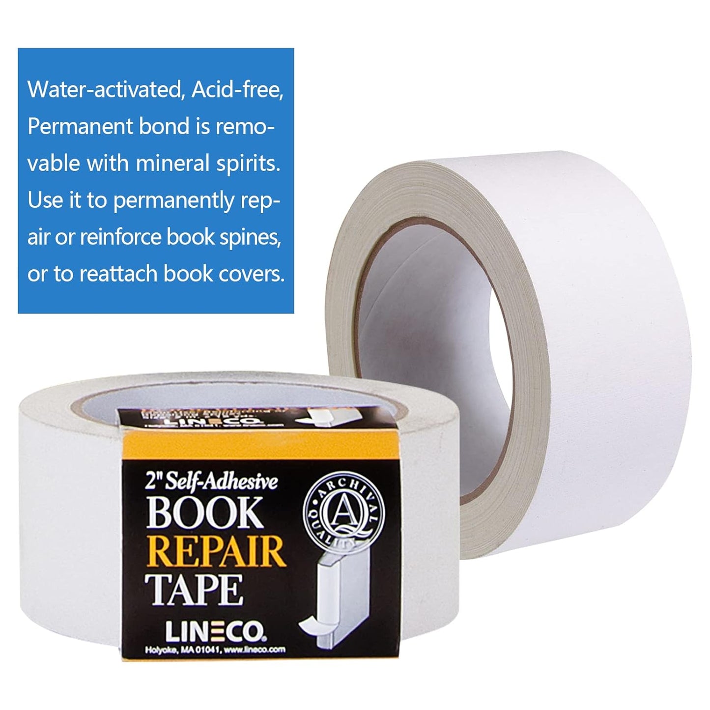 Lineco Self-Adhesive Book Repair Tape 2 Inches Wide