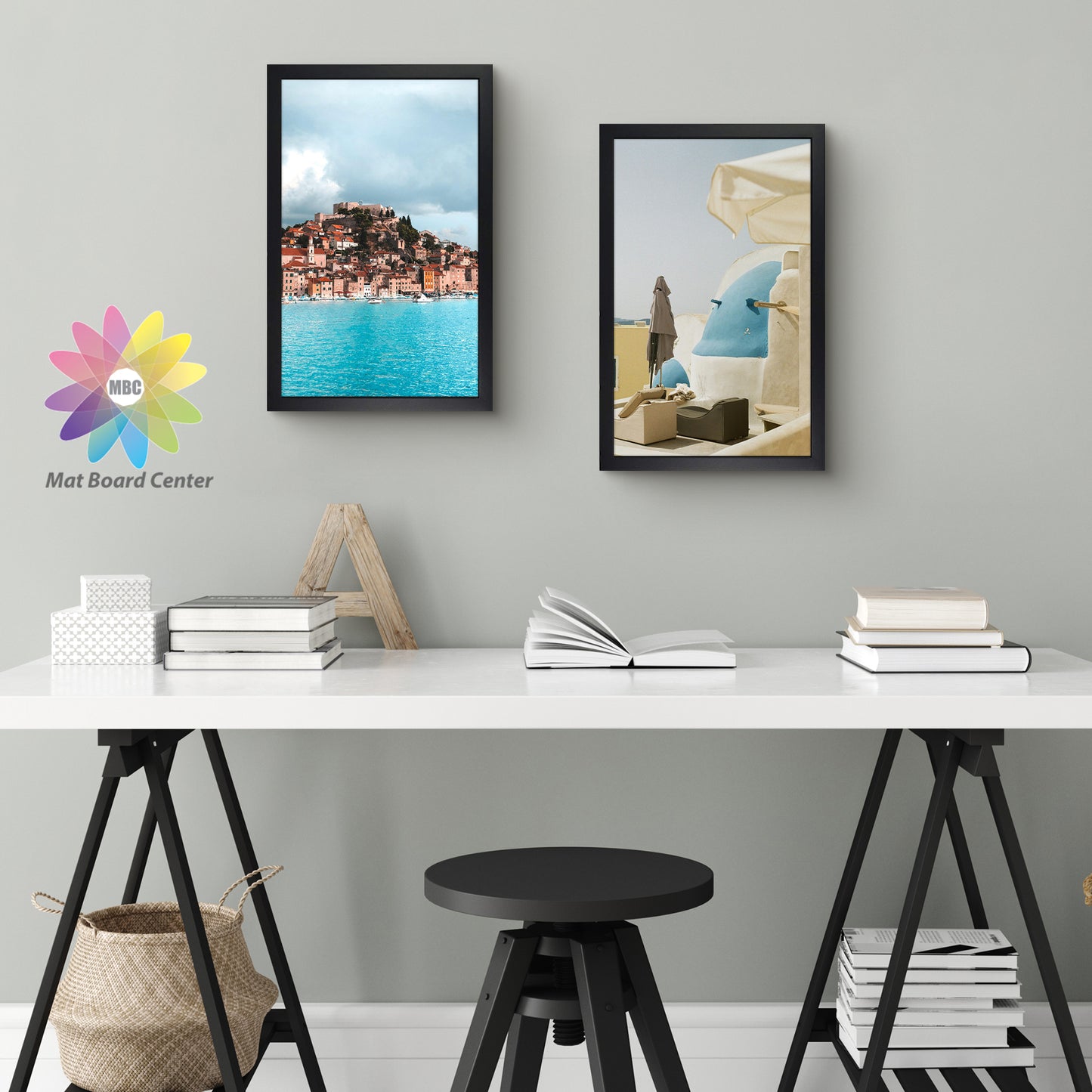 11x17.5 Frame for 8.5x11 Picture Black Wood, Solid Smooth (6 Pcs per Box)
