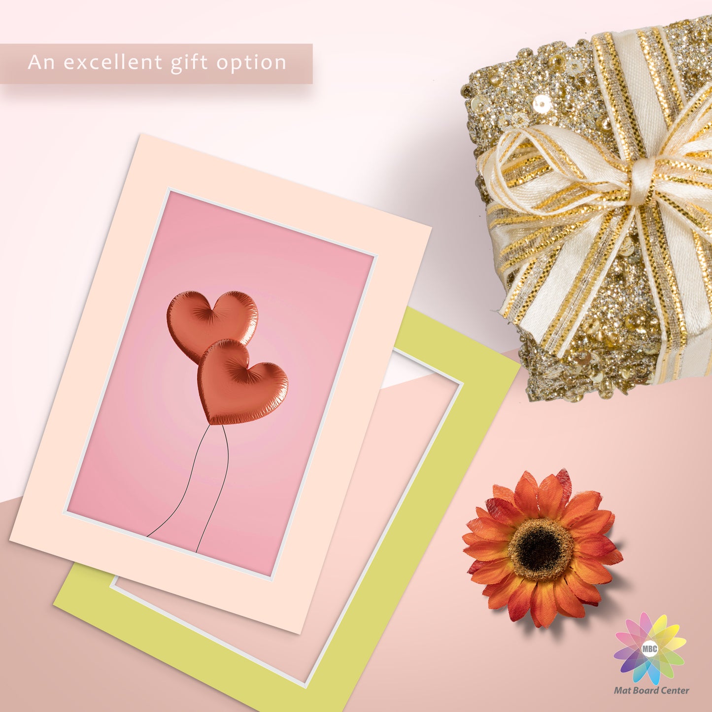 5x7 Mixed Color Mats For 4x6 Picture-Pack of 25