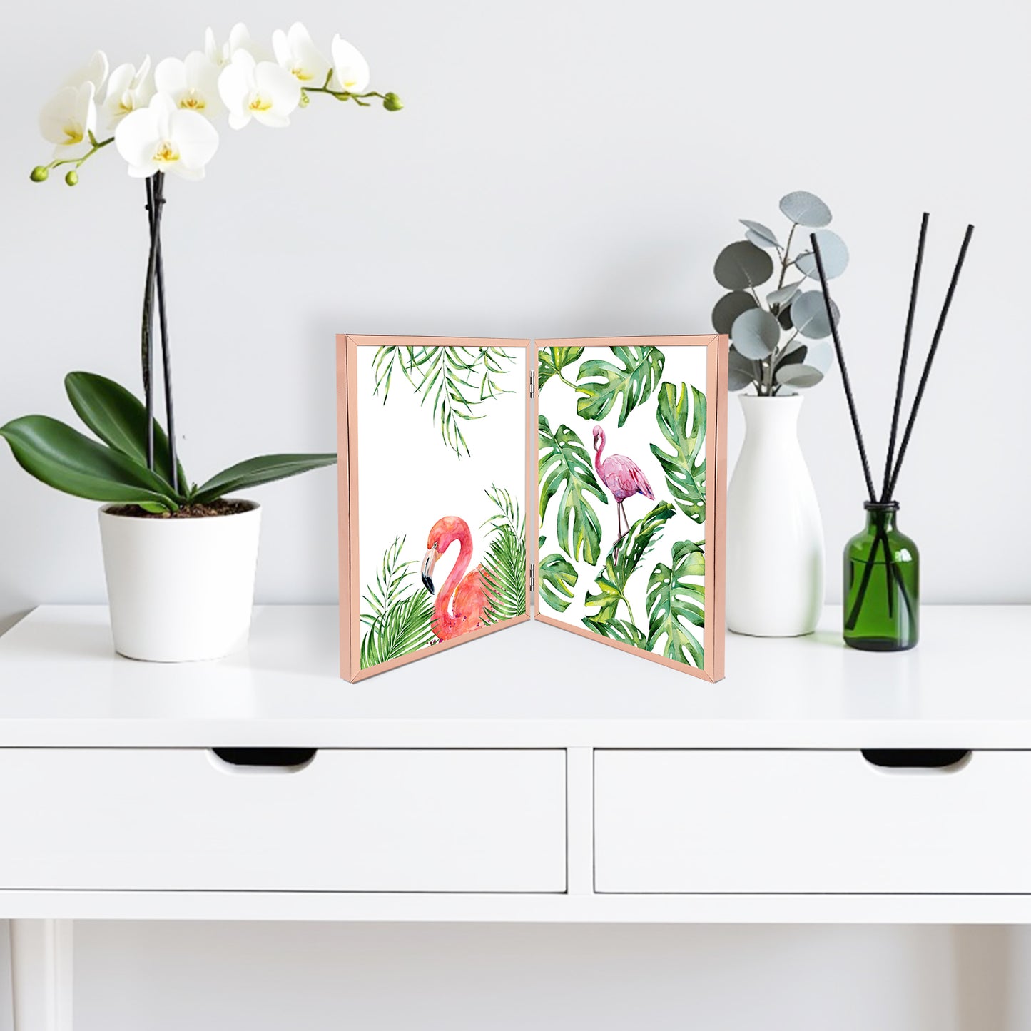 8x10 Floating Frame, Double Hinged Metal Frame Displays Any Size Photo up to 8 by 10 (12 Pcs Per Box)