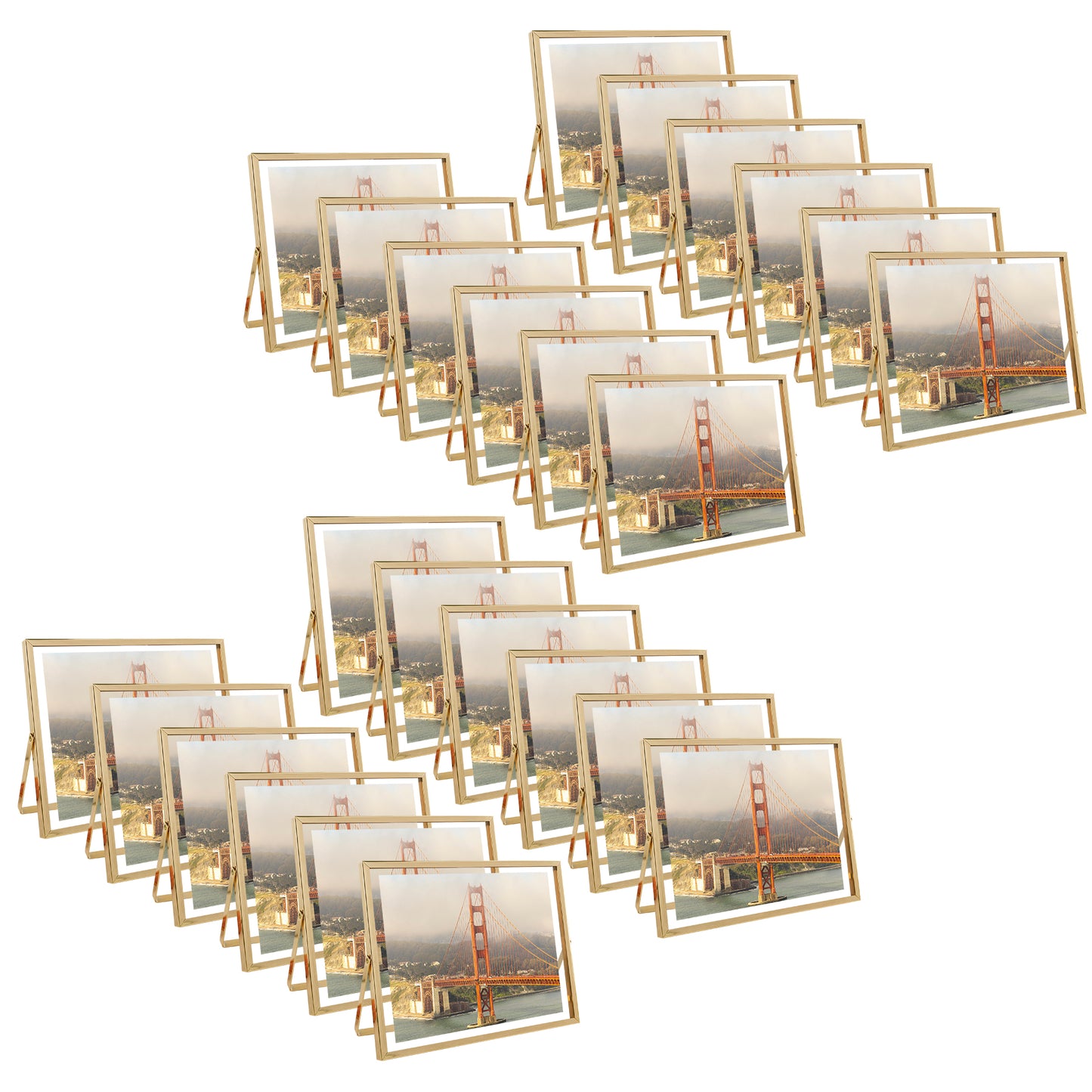 Clearance 10x8 Floating Frame Displays Any Size Photo up to 10 by 8 (24 Pcs Per Box) Gold
