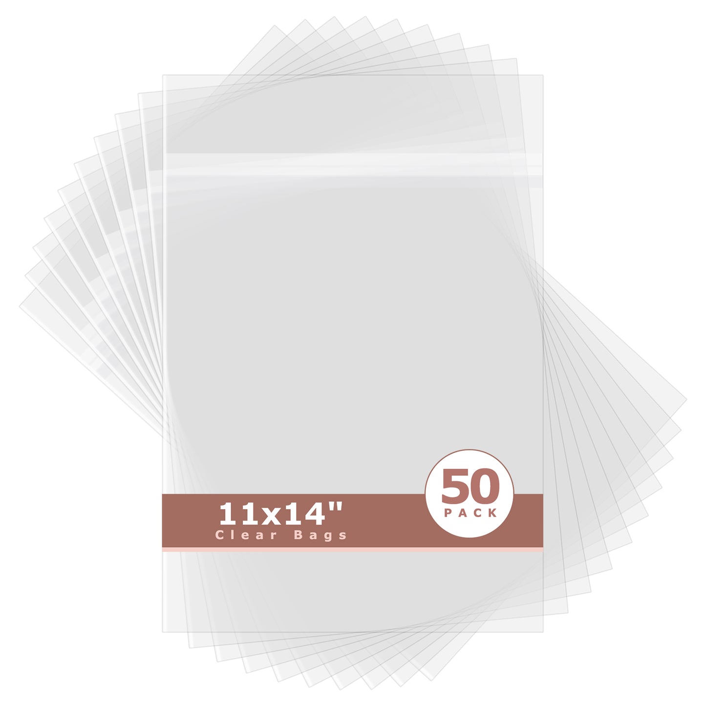 Crystal Clear Bags 50 Pack 11x14