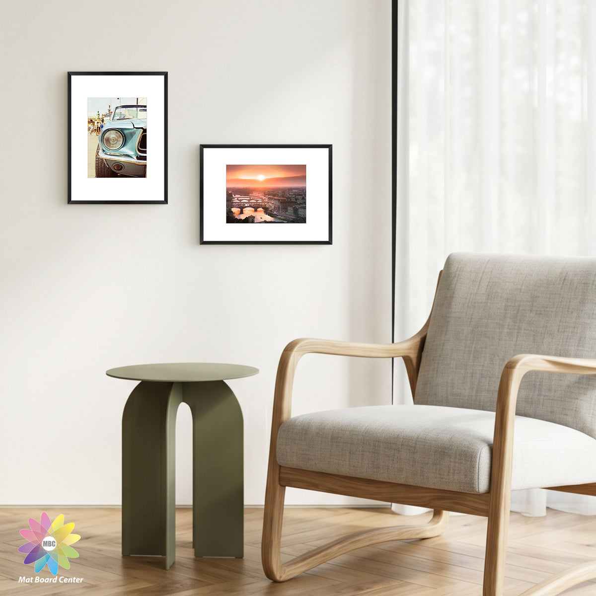 9x12 Aluminum Frame with White Mat for 6x8 Photo (12 Pcs Per Box)