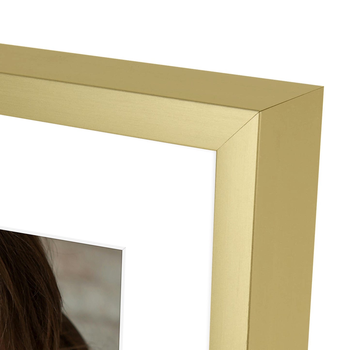 9x12 Metal Picture Frame for 6x8 Photo with White Mat and Real Glass (12 Pcs per Box)