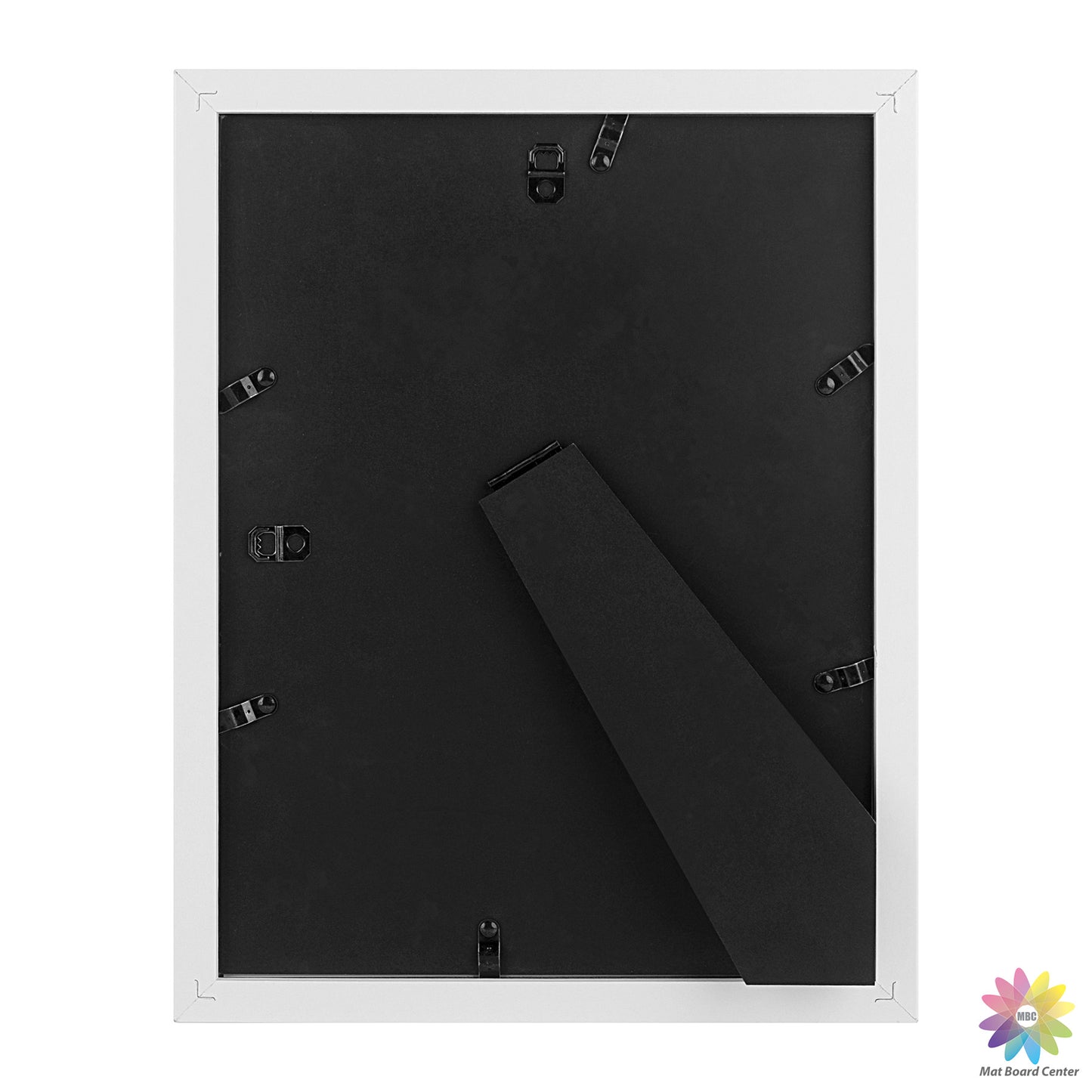 9x12 Picture Frame With White Mat 6x8 Real Glass White Color (8 Pcs Per Box)