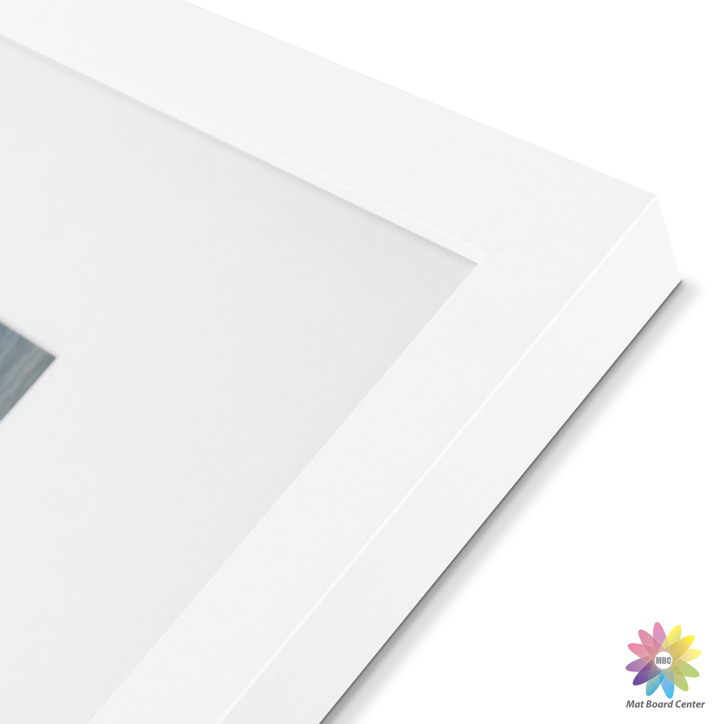 9x12 Picture Frame With White Mat 6x8 Real Glass White Color (8 Pcs Per Box)