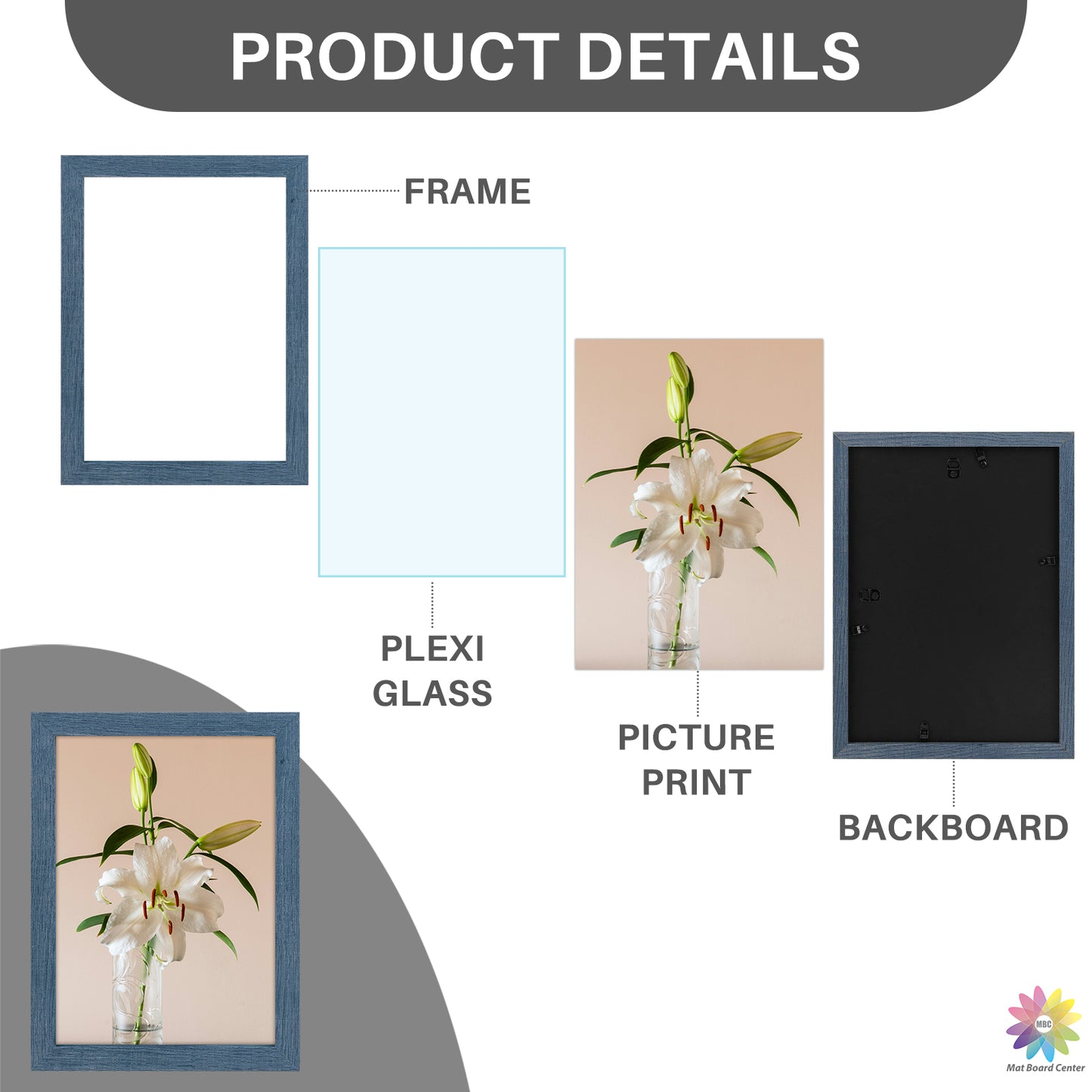 Clearance A4 Picture Frame with Plexiglass (24 Pcs Per Box)