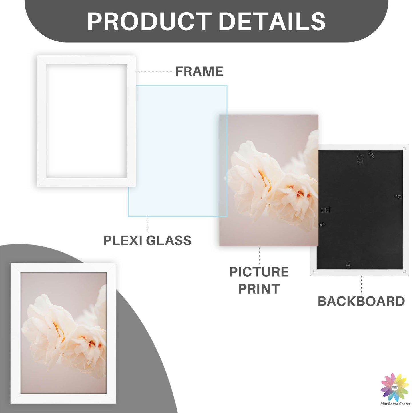A4 Picture Frame with Plexiglass (24 Pcs Per Box)