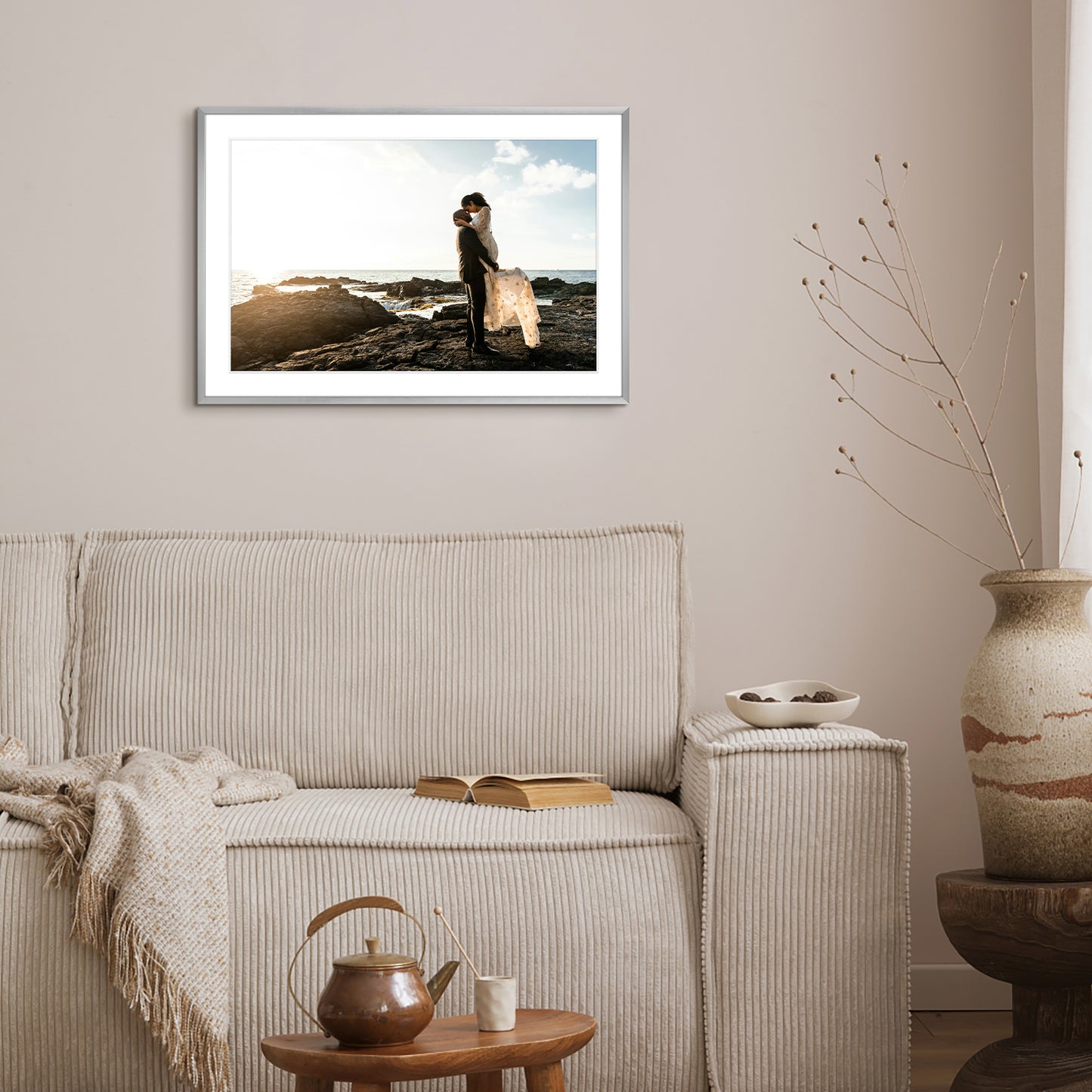 13x19 Metal Picture Frame for 11x17 Photo with White Mat and Real Glass (6 Pcs per Box)