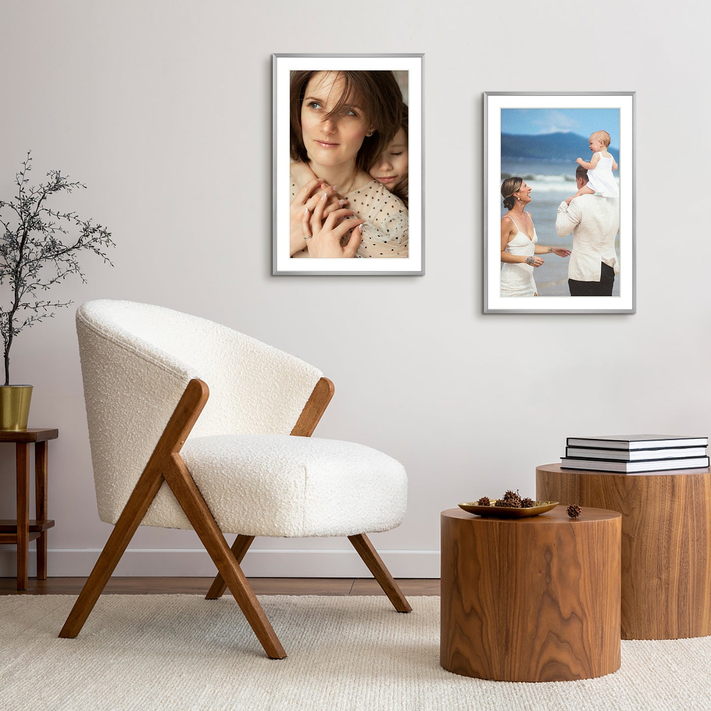 13x19 Metal Picture Frame for 11x17 Photo with White Mat and Real Glass (6 Pcs per Box)