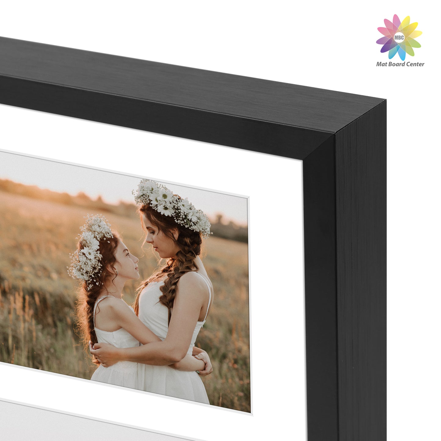 Clearance 12x16 Collage Picture Frame With 4 Openings for 5x7 Photo with White Mat and Real Glass (6 Pcs Per Box)
