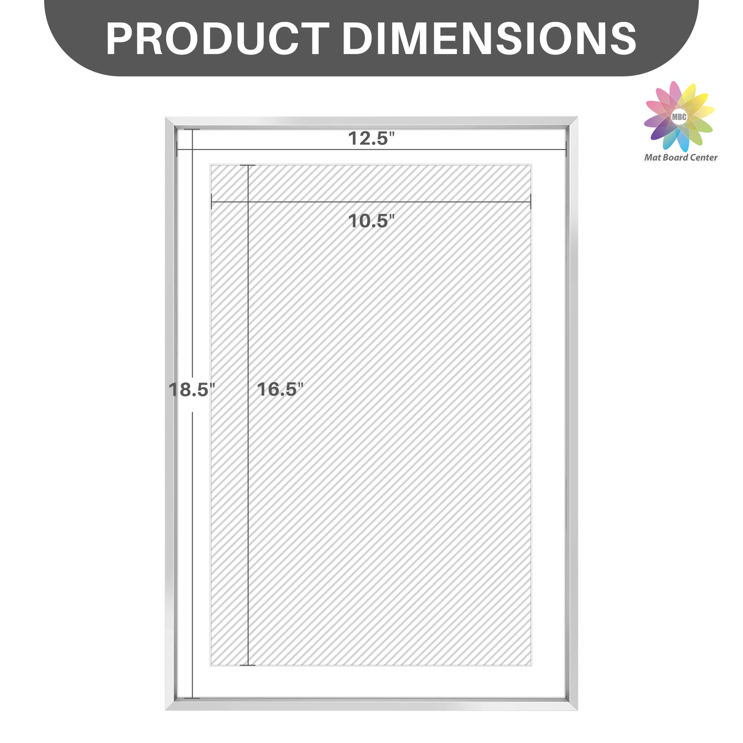 13x19 Poster Frame for 11x17 Pictures with White Mat (6 Pcs Per Box)