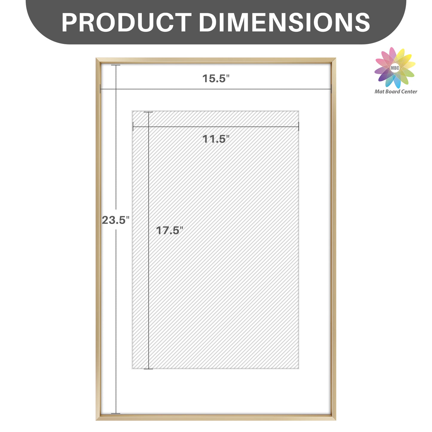 16x24 Aluminum Picture Frame for 12x18 Pictures with Mat (6 Pcs Per Box)