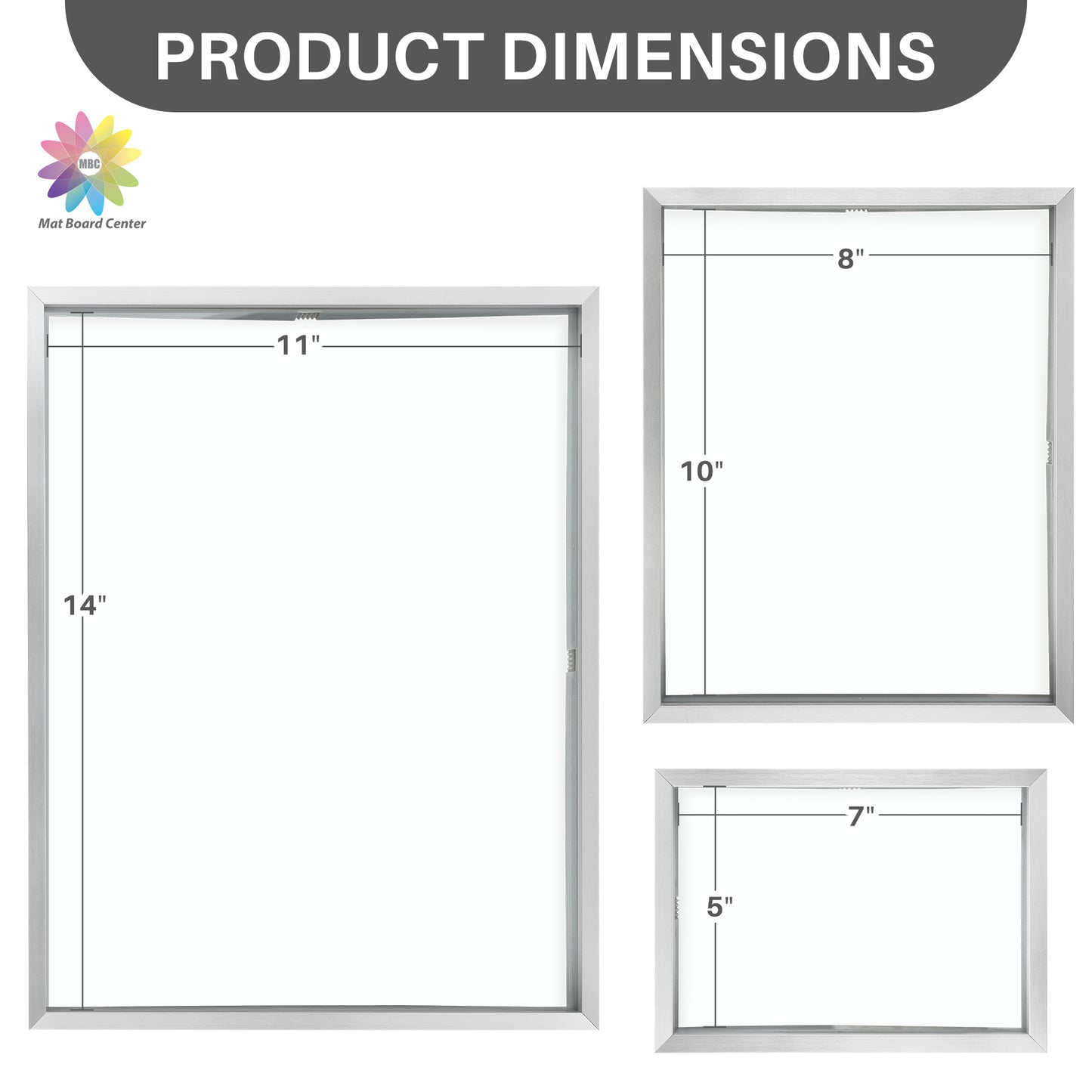 Clearance Floating Picture Frames Set - Displays Four 11x14, Eight 8x10, And Sixteen 5x7 Photos (28 Pcs Per Box)