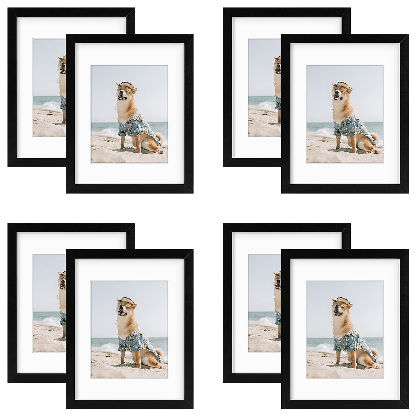 11x14 Picture Frame for 8x10 Photo (8 Pcs Per Box) Black