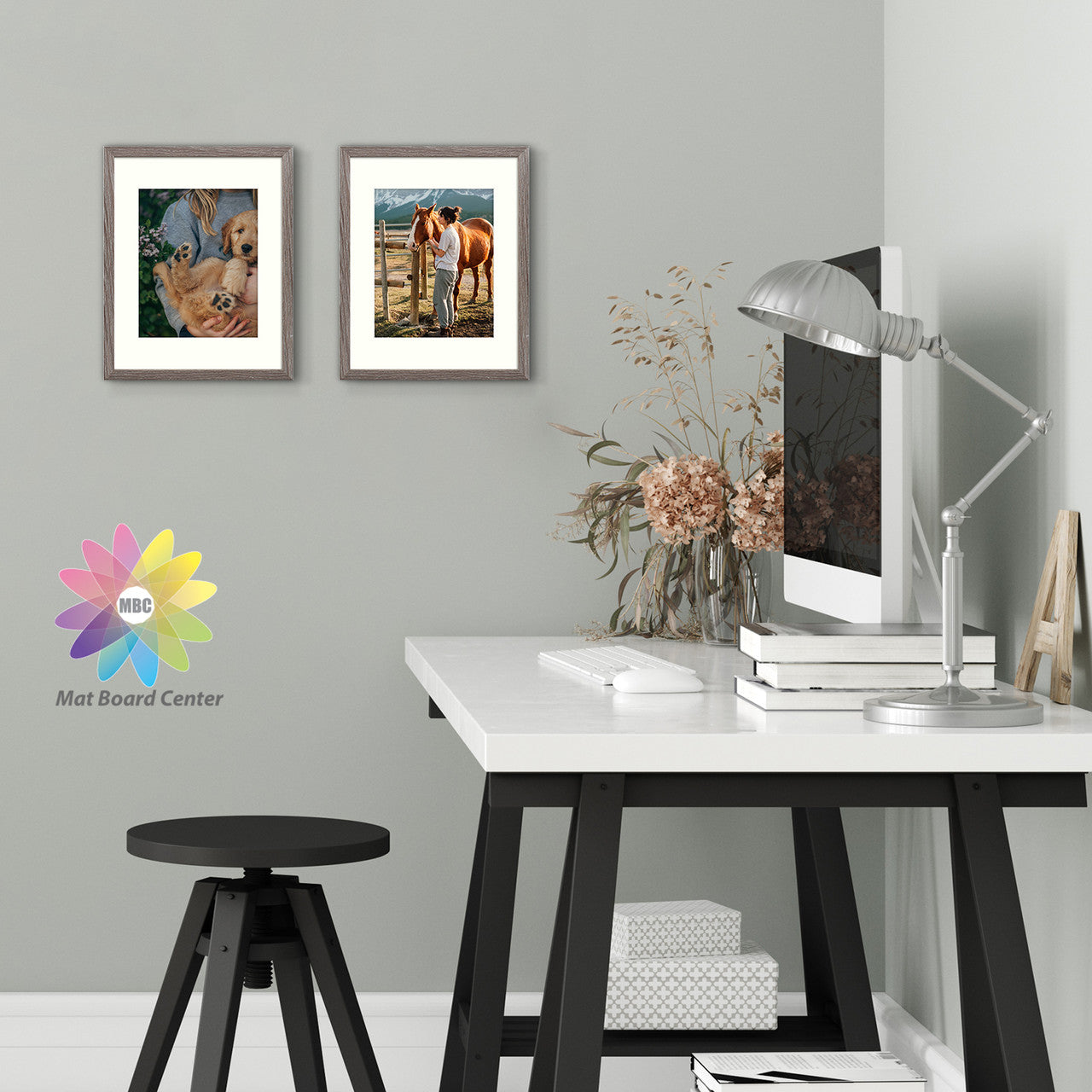Clearance, Pack of 8, 11x14 Grey Picture/Shadowbox Frame for 8x10 Photo with Ivory Mat and Real Glass