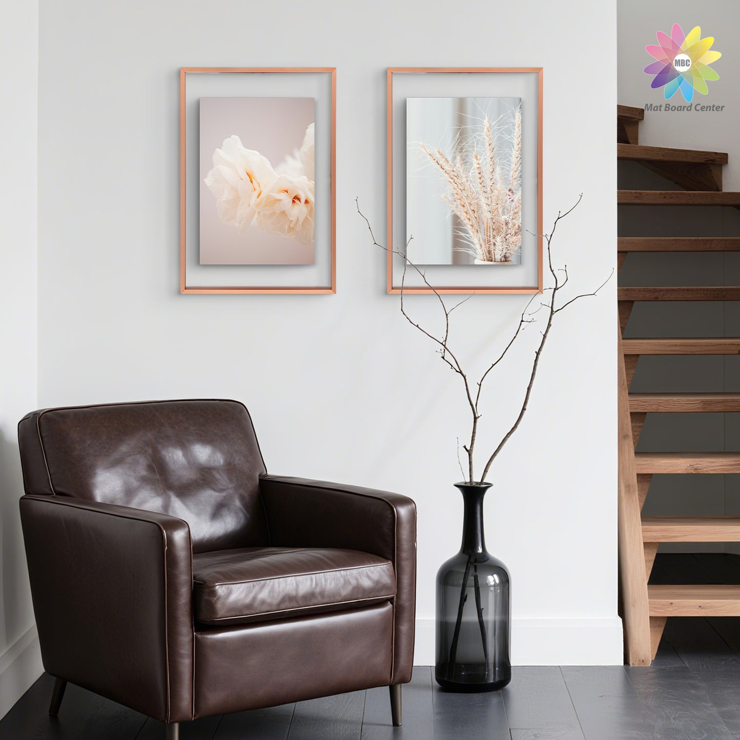 Clearance 12x18 Aluminum Floating Frame Rose Gold (6 Pcs Per Box)