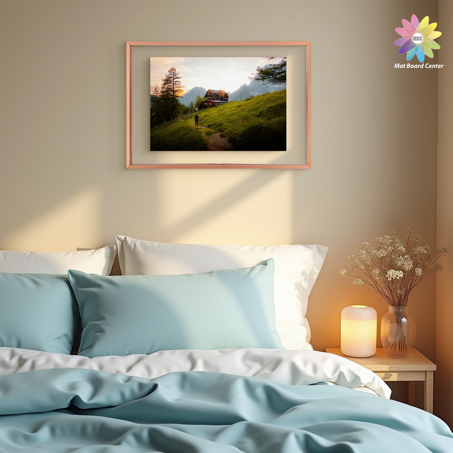 Clearance 12x18 Aluminum Floating Frame Rose Gold (6 Pcs Per Box)