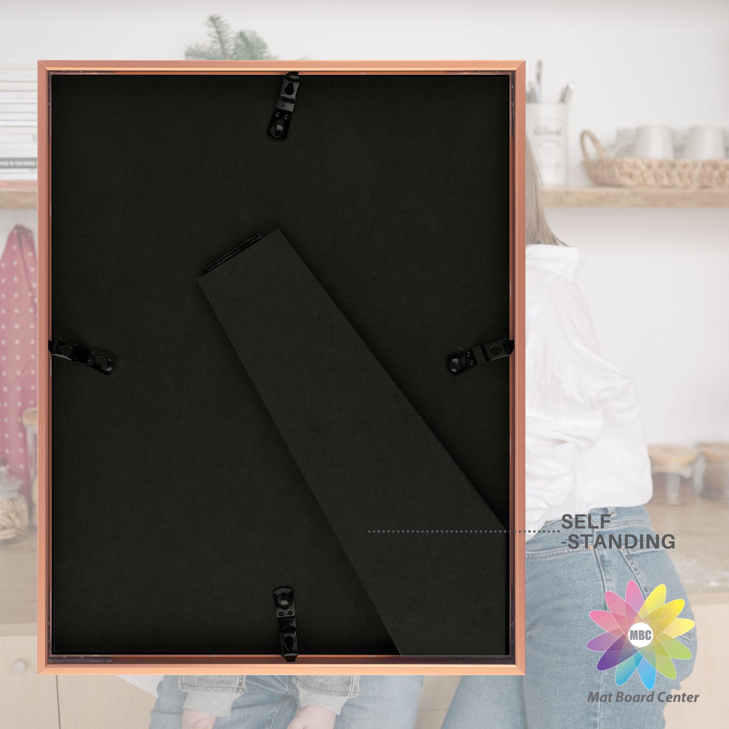 8x10 Aluminum Collage Picture Frame for Two 4x6 photos (12 Pcs per Box)