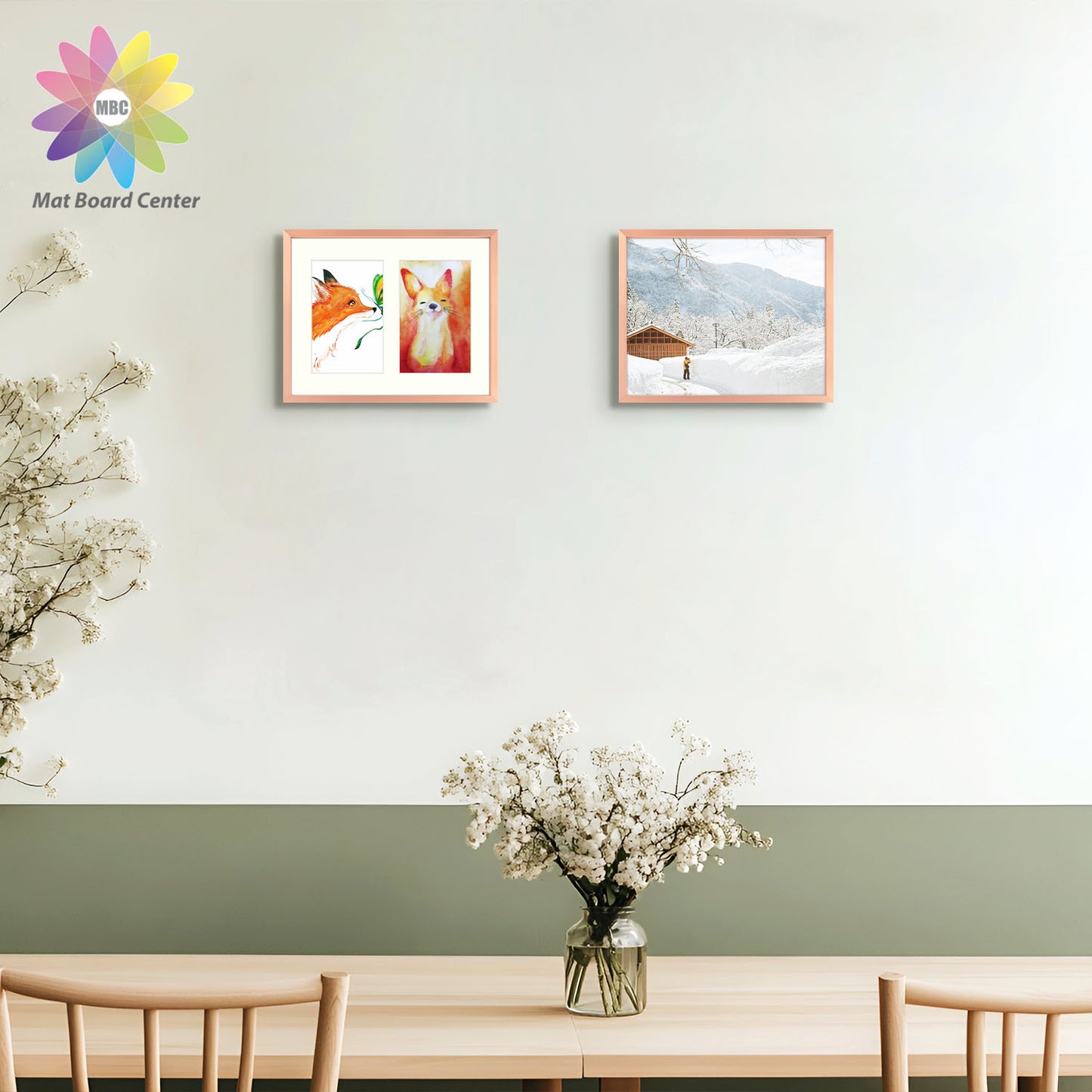 8x10 Aluminum Collage Picture Frame for Two 4x6 photos (12 Pcs per Box)