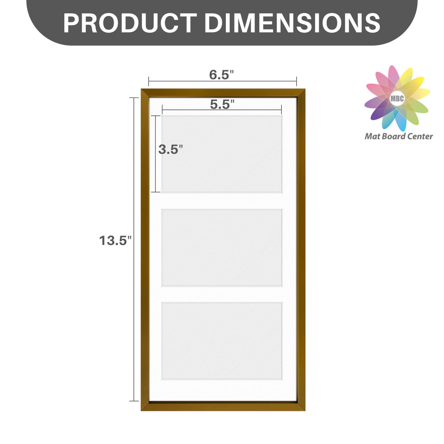 7x14 Aluminum Collage Picture Frame for Three 4x6 Photos