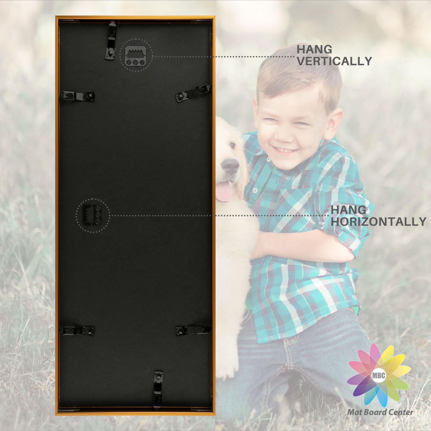 8x20 Aluminum Collage Picture Frame for Four 4x6 Photos (6 Pcs Per Box)