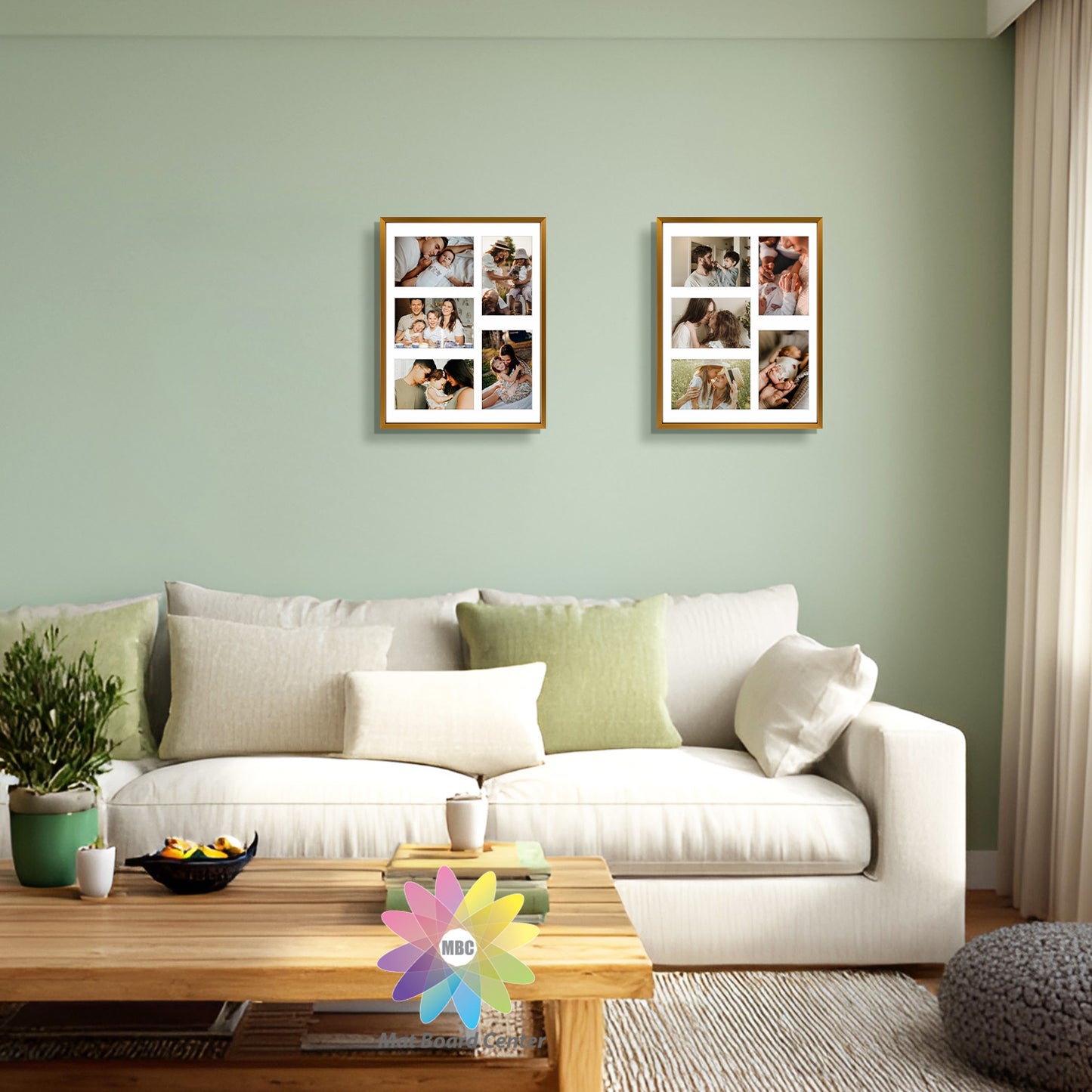 Clearance 11x14 Aluminum Collage Picture Frame for Five 4x6 Photos (6 Pcs per Box)