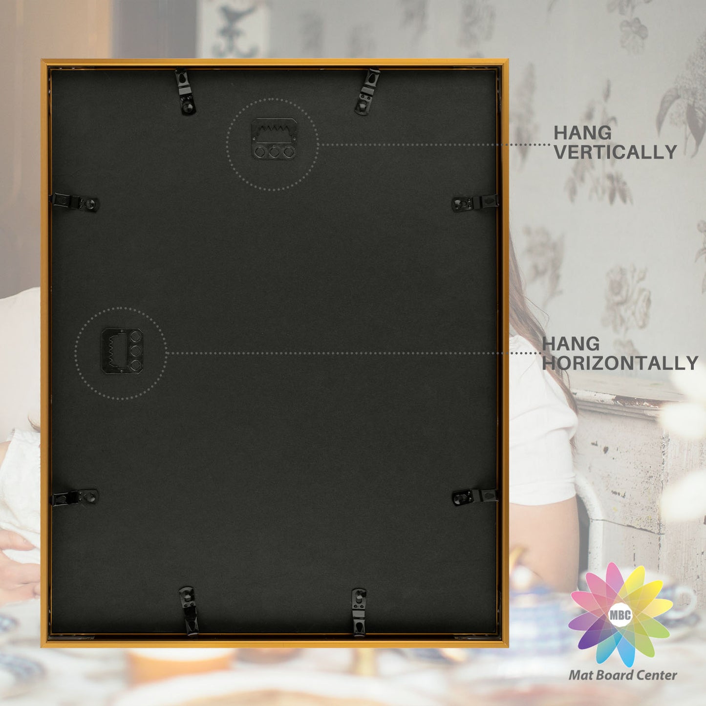 11x14 Aluminum Collage Picture Frame for Five 4x6 Photos (6 Pcs per Box)