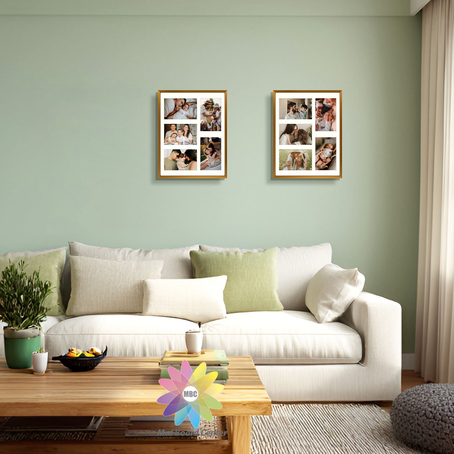 11x14 Aluminum Collage Picture Frame for Five 4x6 Photos (6 Pcs per Box)