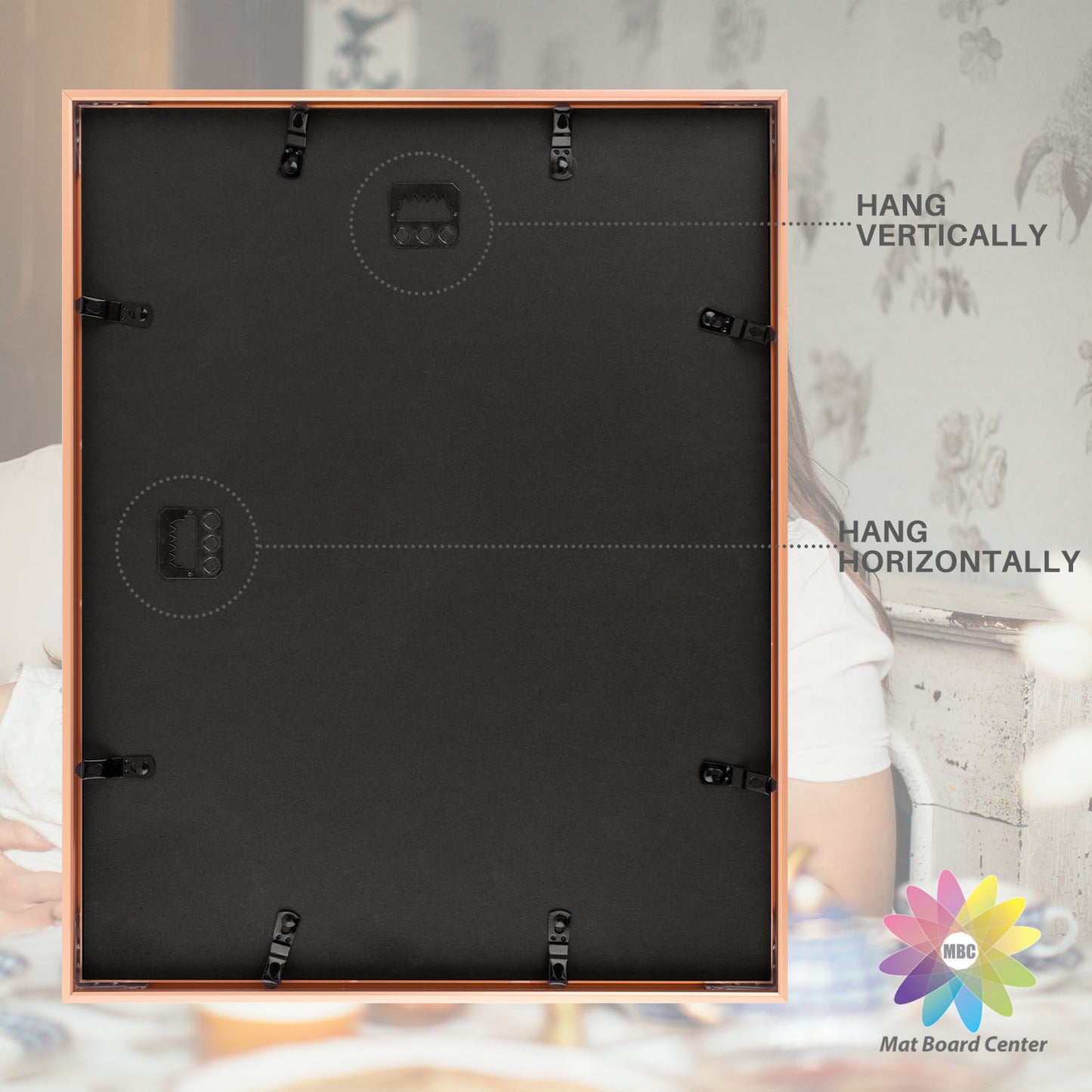 11x14 Aluminum Collage Picture Frame for Five 4x6 Photos (6 Pcs per Box)