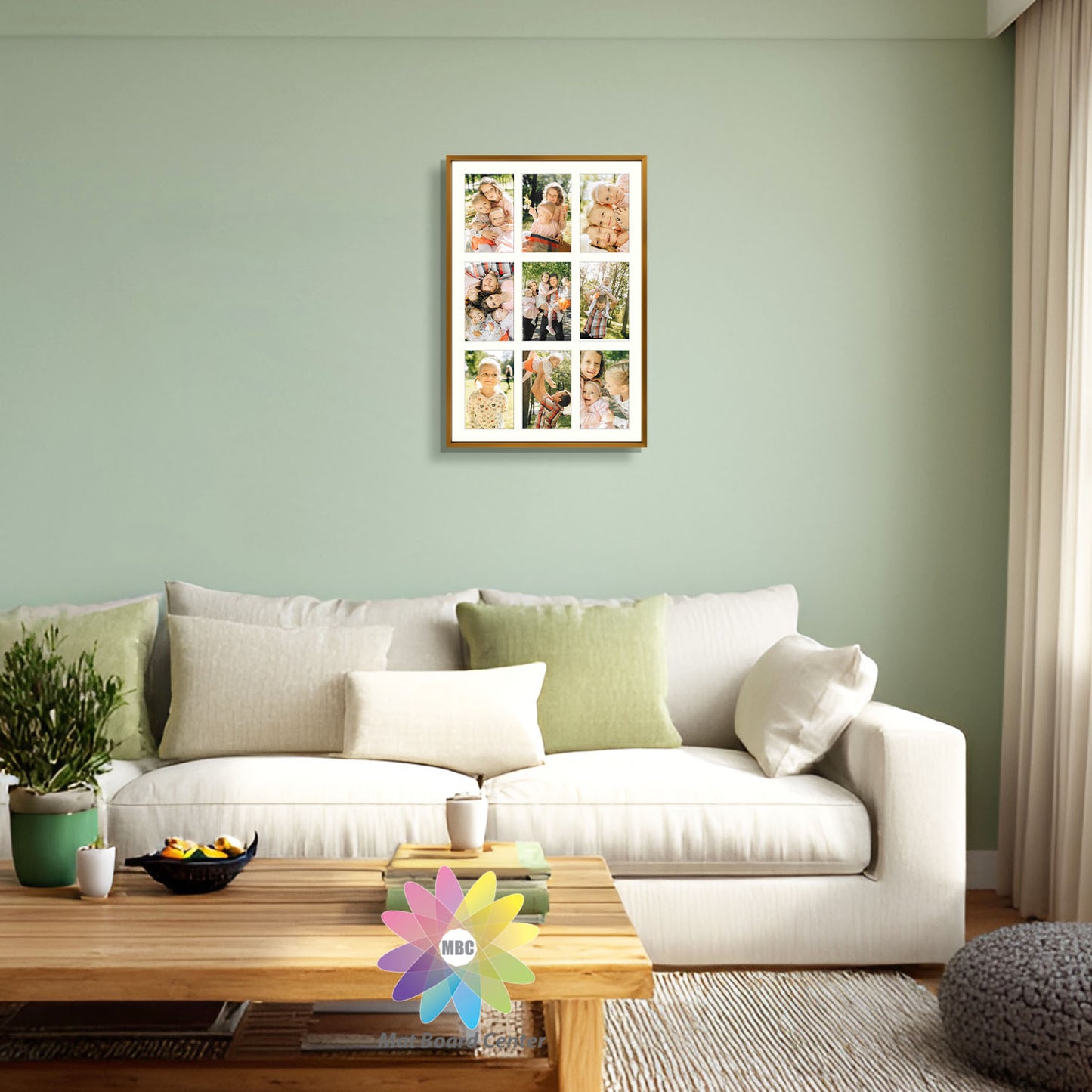13.6x19.7 Aluminum Collage Picture Frame for Nine 4x6 Photos (4 Pcs per Box)