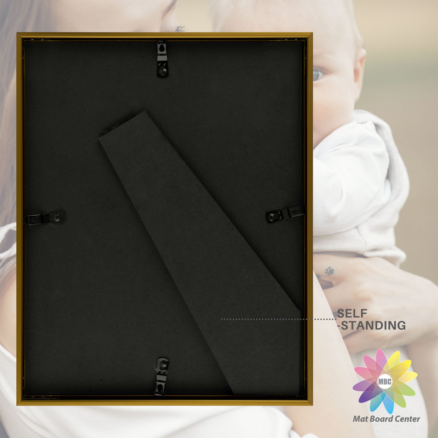 8.5x11 Aluminum Collage Picture Frame for Two 5x7 Photos (8 Pcs per Box)