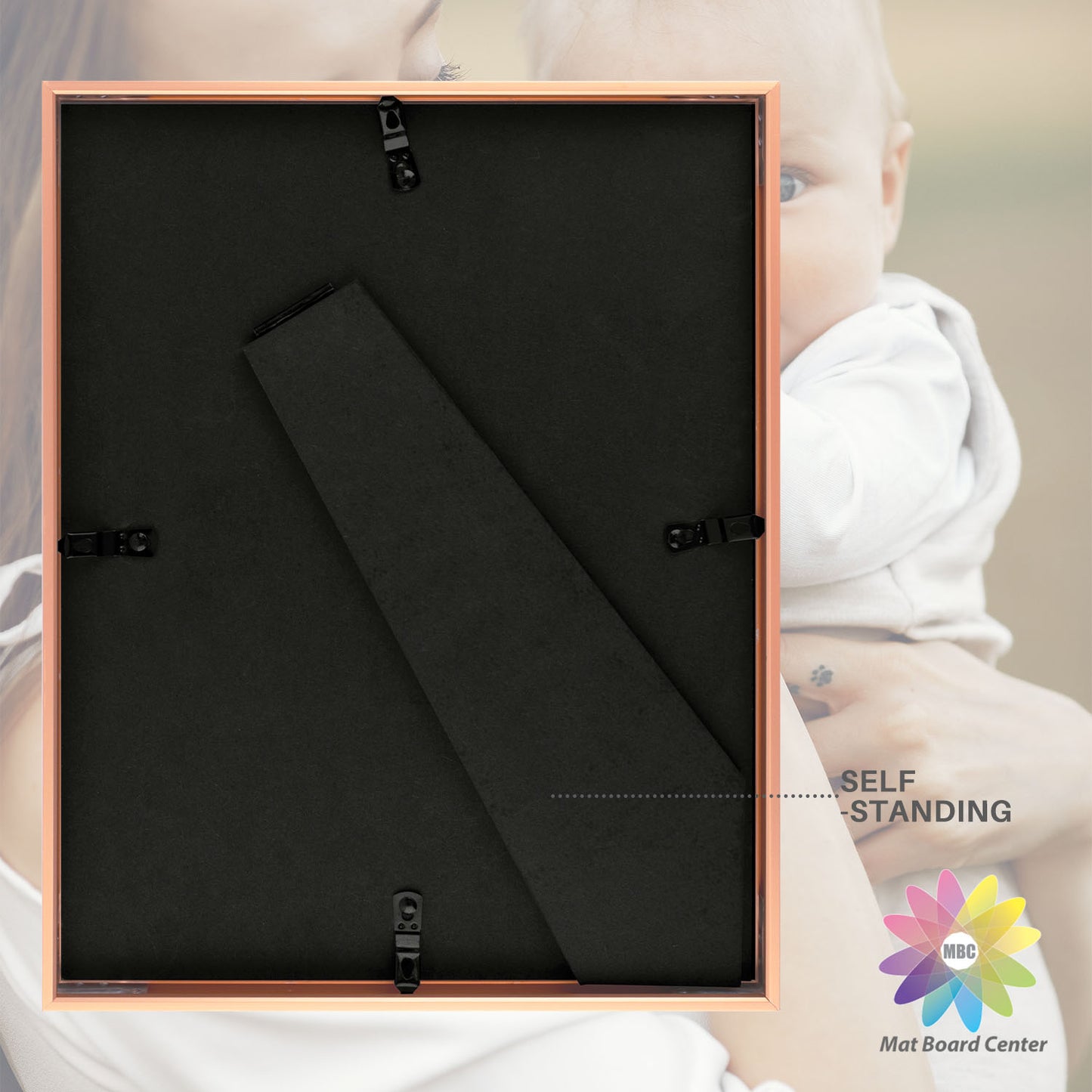 8.5x11 Aluminum Collage Picture Frame for Two 5x7 Photos (8 Pcs per Box)
