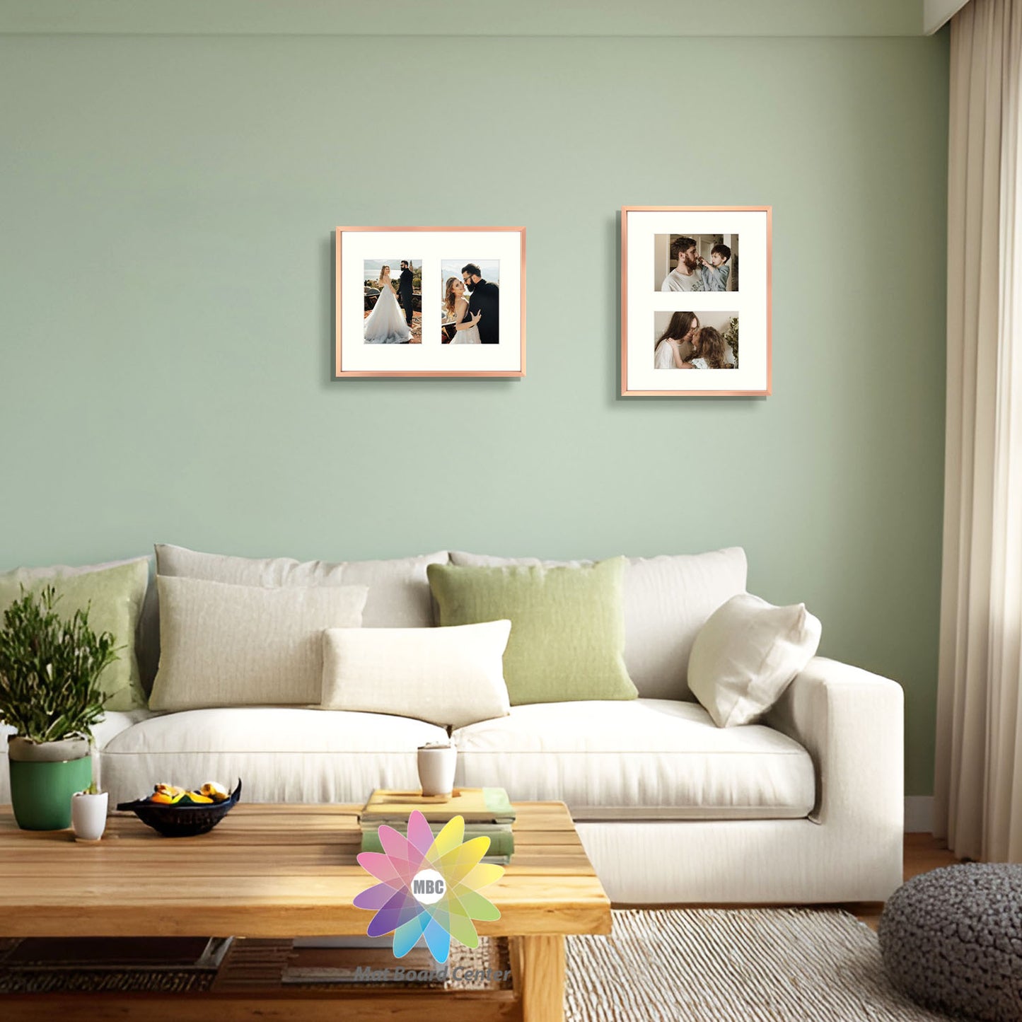 11x14 Aluminum Collage Picture Frame for Two 5x7 Photos (6 Pcs per Box)