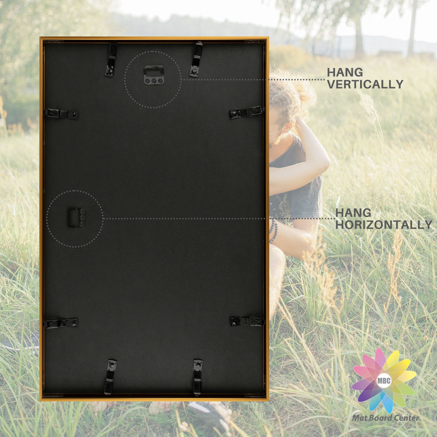 12x19 Aluminum Collage Picture Frame for Two 8x10 Photos (6 Pcs per Box)