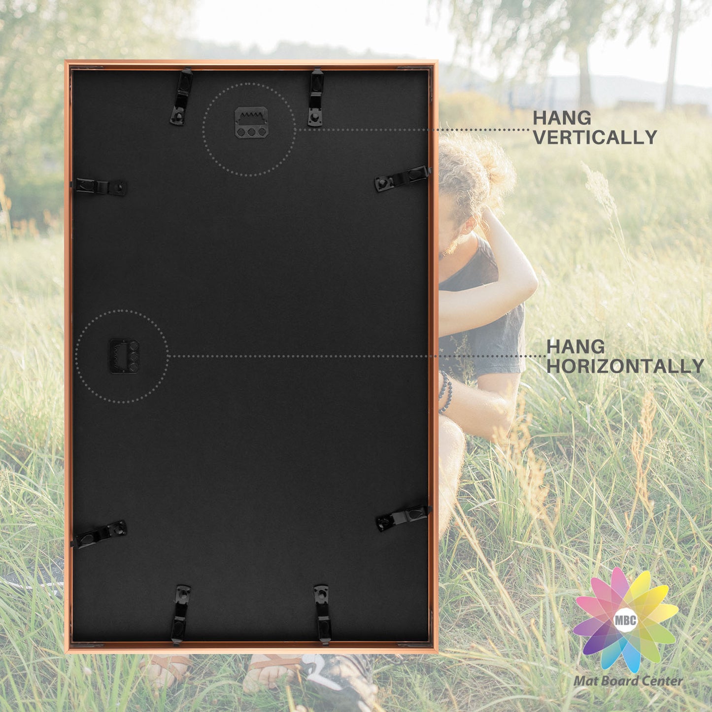 12x19 Aluminum Collage Picture Frame for Two 8x10 Photos (6 Pcs per Box)