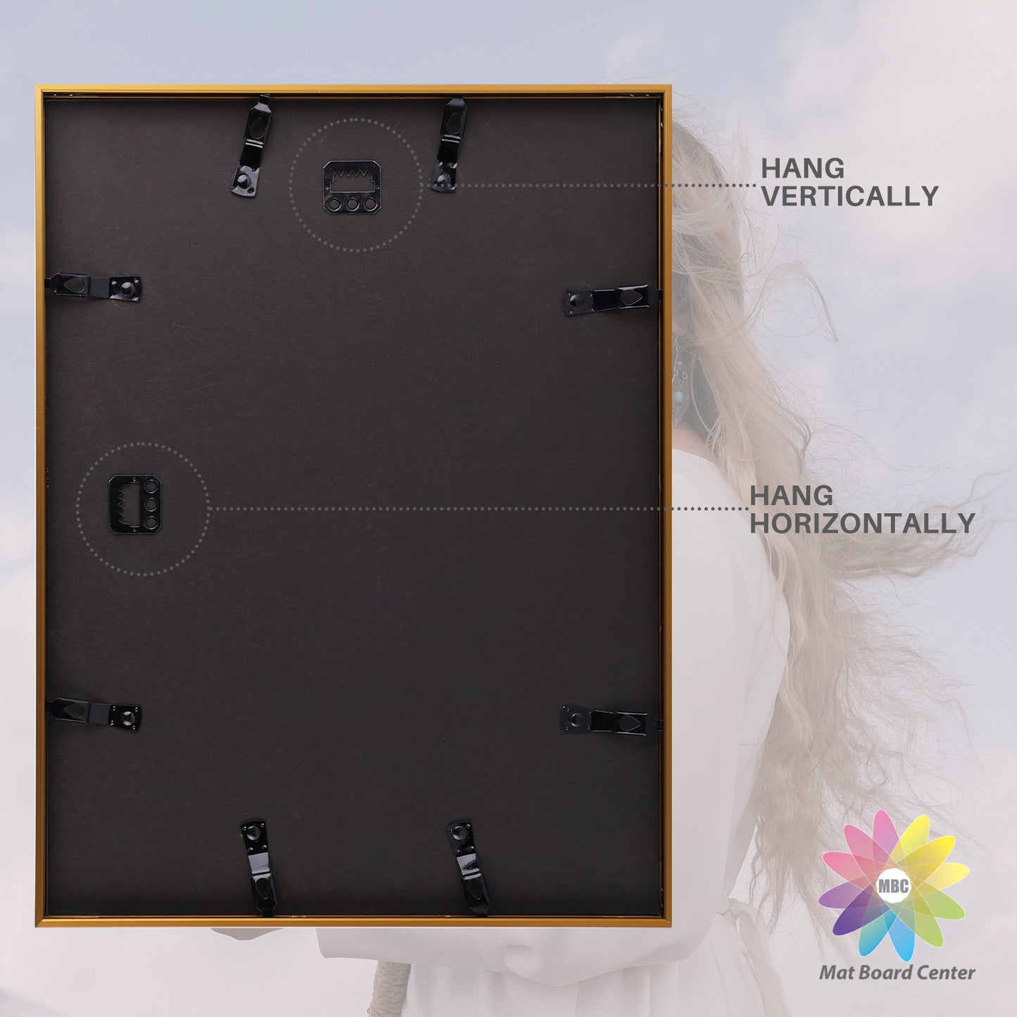 12x16 Aluminum Collage Picture Frame for Four 5x7 Photos (6 Pcs per Box)
