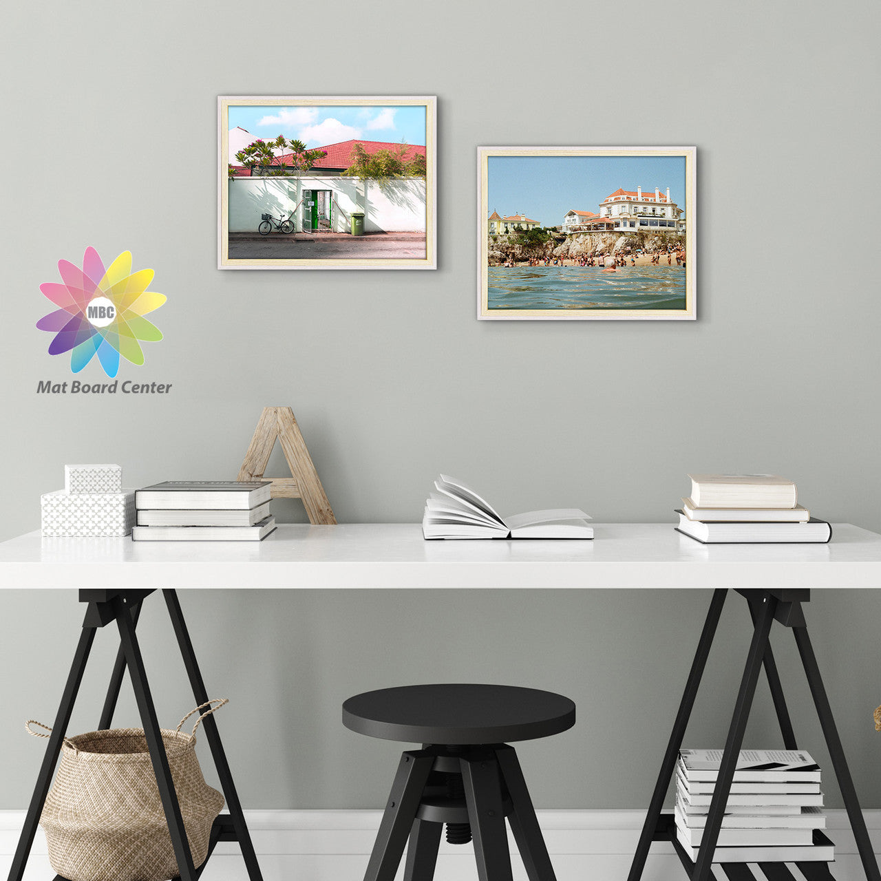 BOGO Pack of 12, 11x14 White/Natural Picture Frame with Real Glass